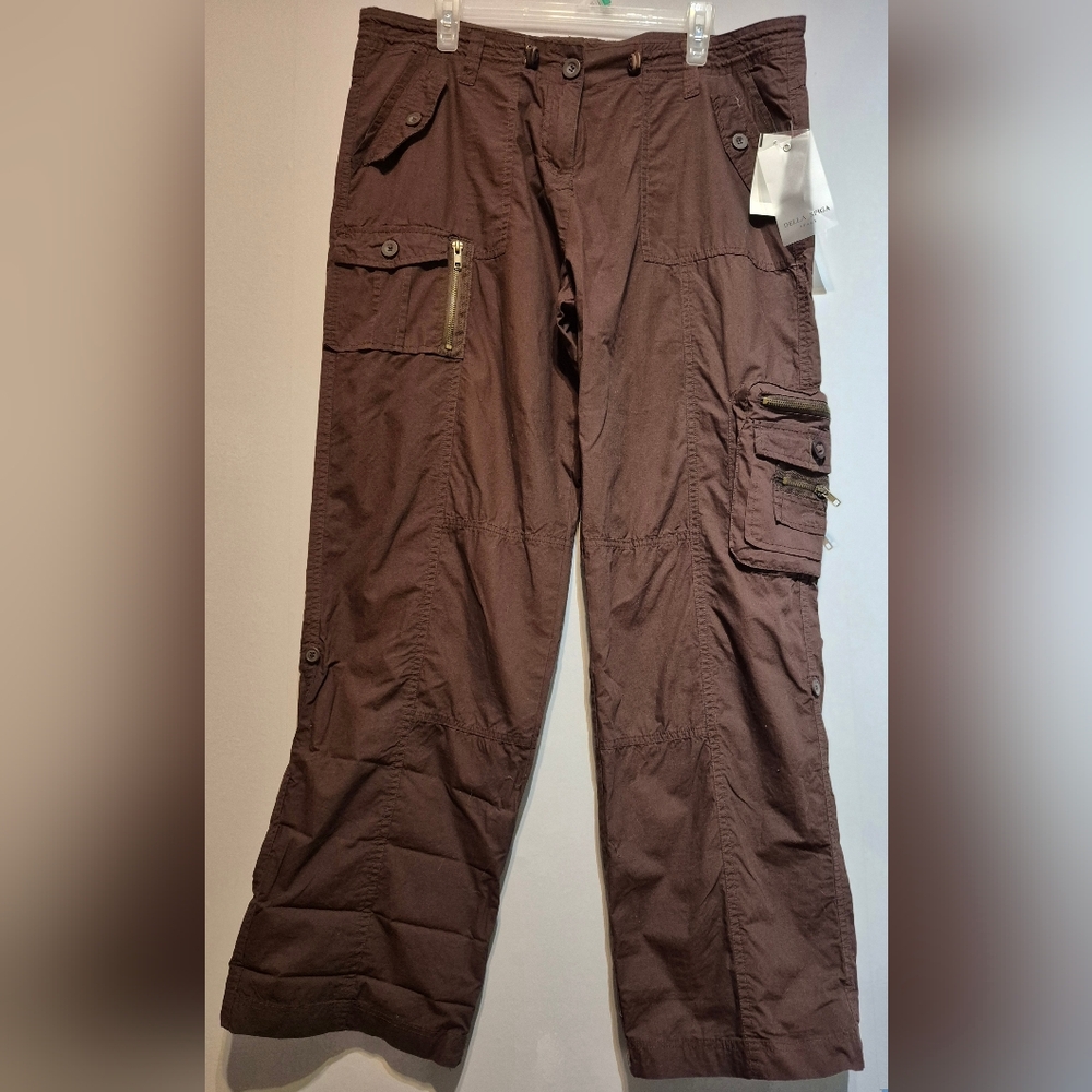 Men's Brown Cargo Pants with Utility Pockets